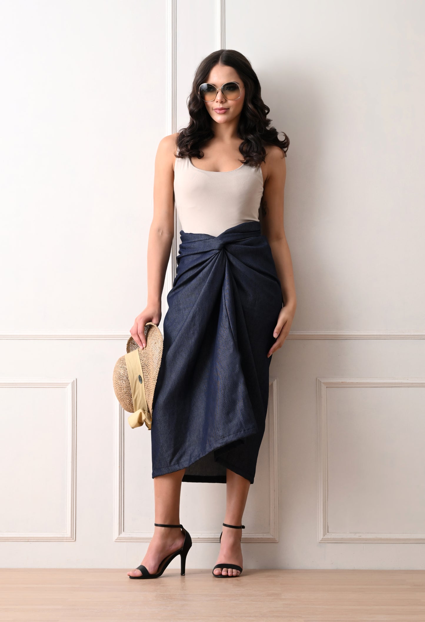 RIVIERA SET WITH DRAPE SKIRT