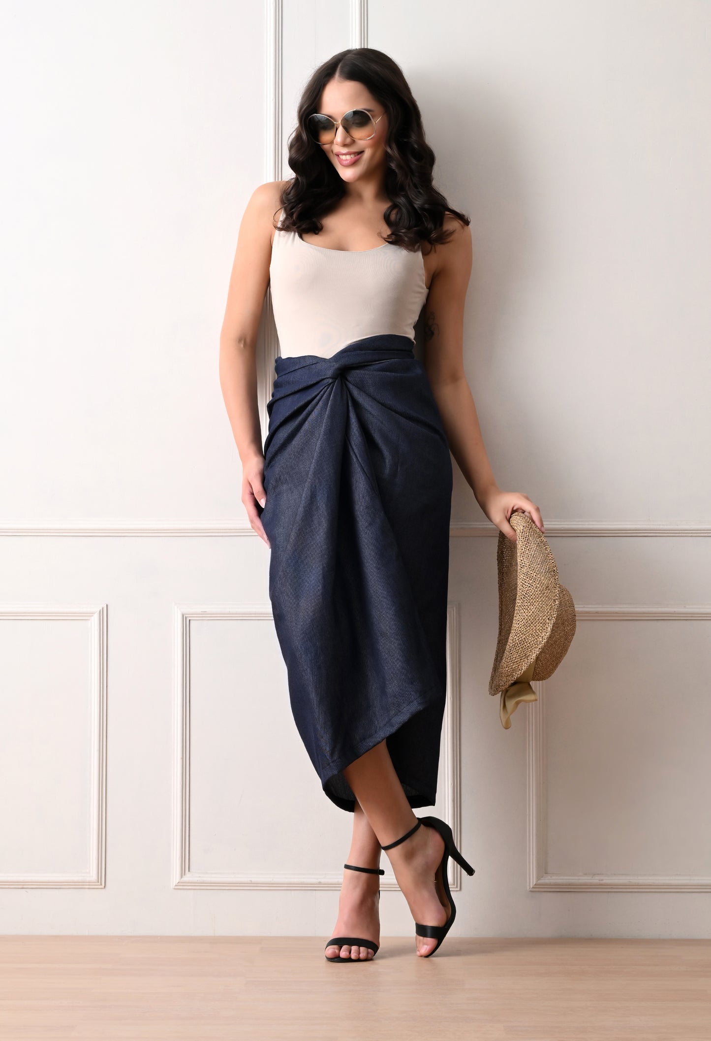 RIVIERA SET WITH DRAPE SKIRT
