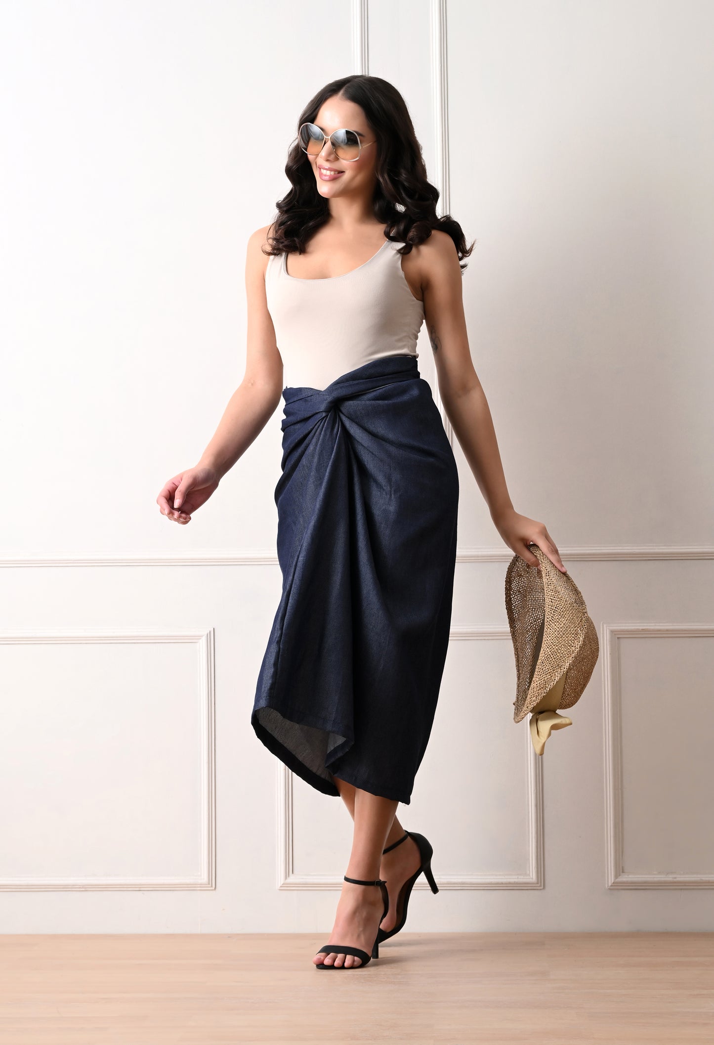 RIVIERA SET WITH DRAPE SKIRT