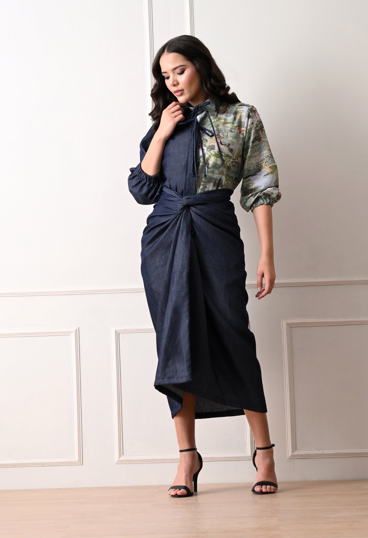 RIVIERA SET WITH DRAPE SKIRT