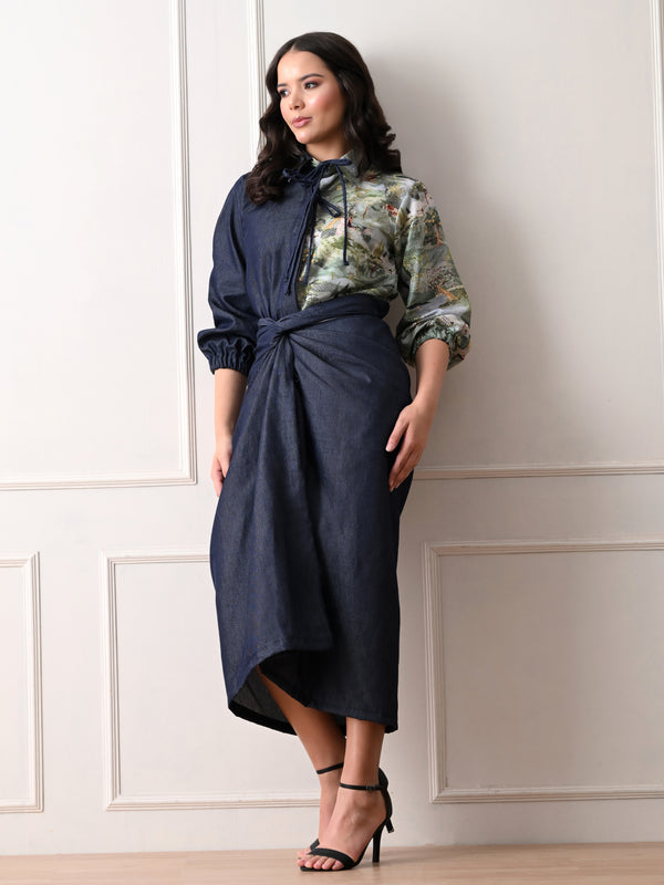 RIVIERA SET WITH DRAPE SKIRT