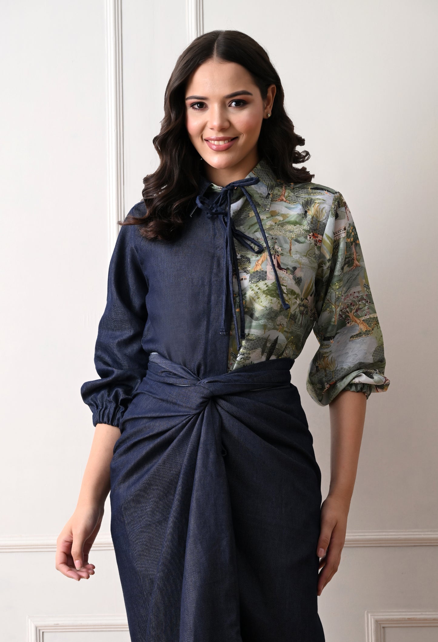 RIVIERA SET WITH DRAPE SKIRT