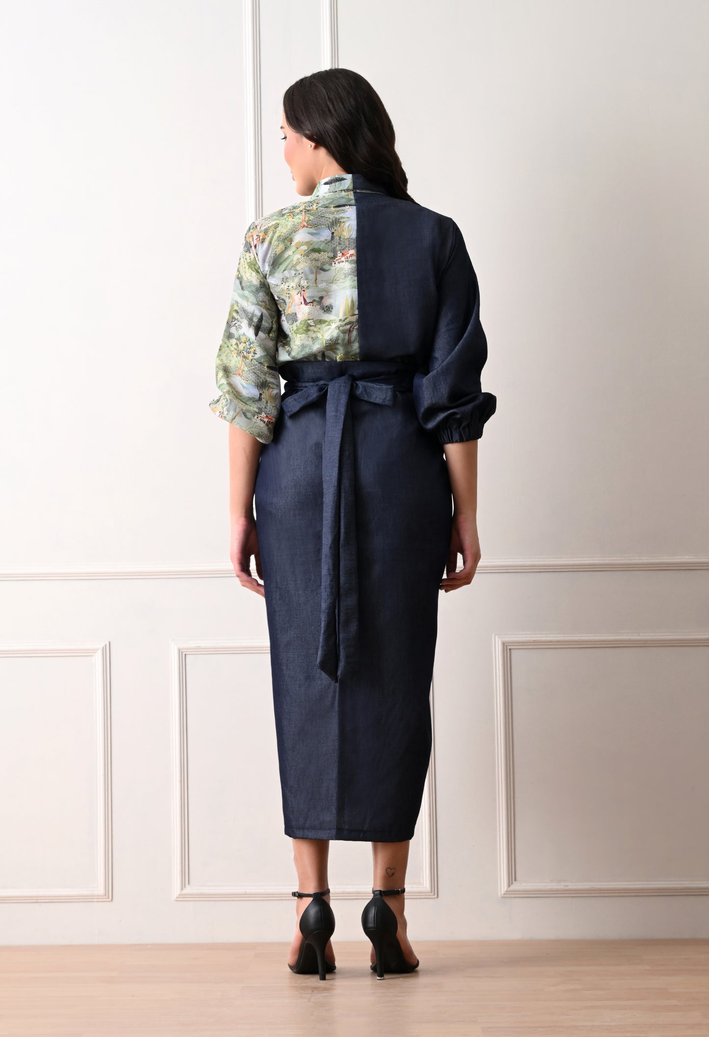 RIVIERA SET WITH DRAPE SKIRT